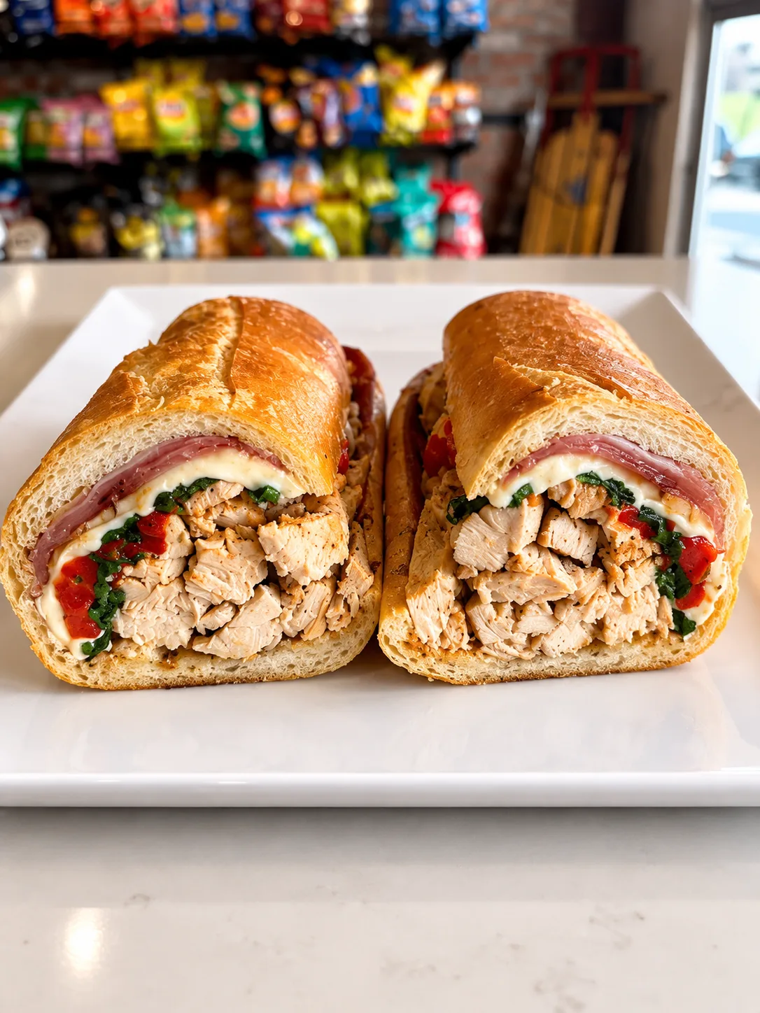 grilled chicken Toasted Hero